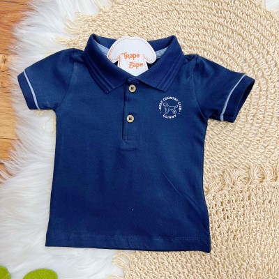 Conj. Camiseta Gola Polo Golf Country Club e Bermuda - Marinho e Azul Jeans